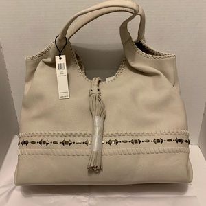 Steve Madden Portofino Fringe Hobo Bone Color